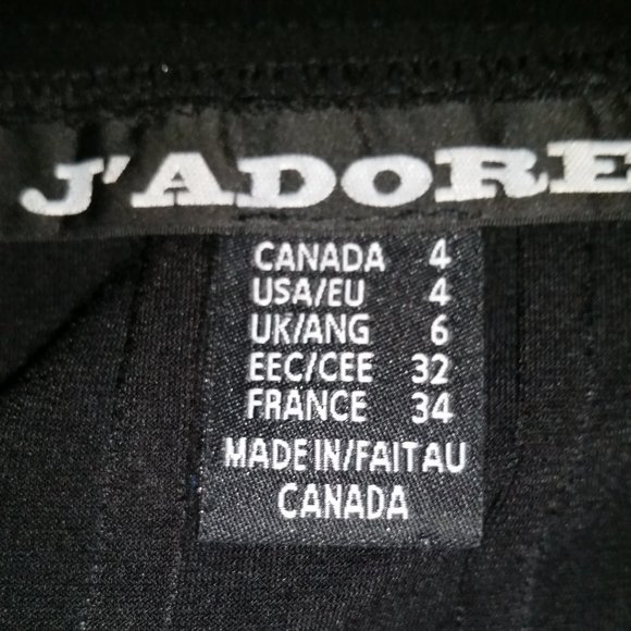 J'Adore black dress with applied white flower neckline - Picture 4 of 4